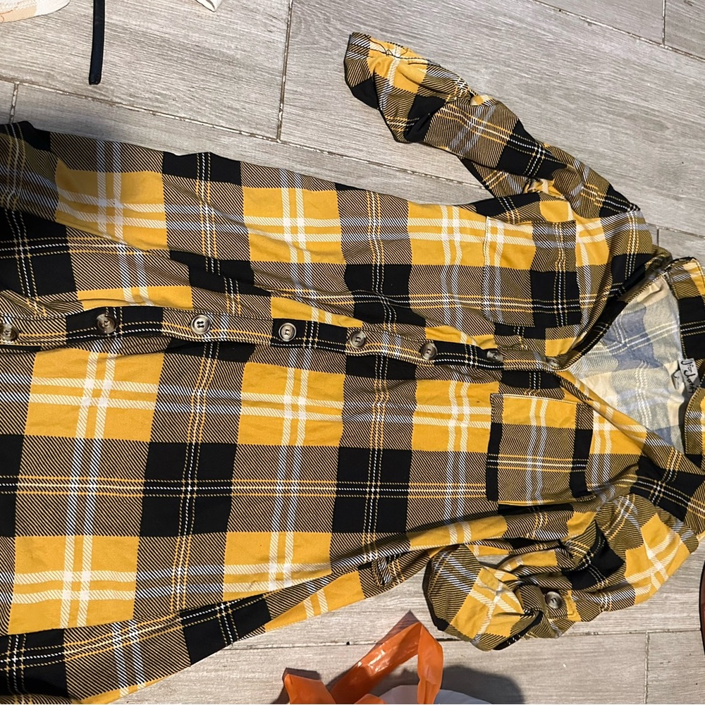 Long plaid dress